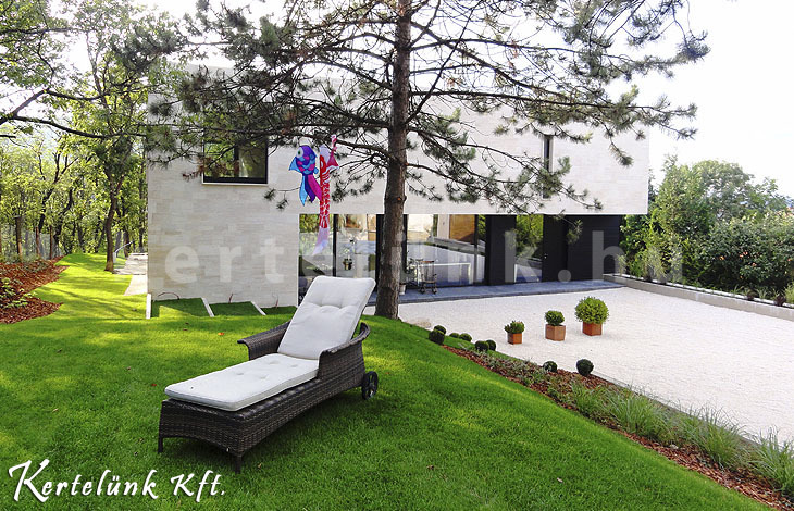 Minimál kertépítés Budapest 12. kerületében
