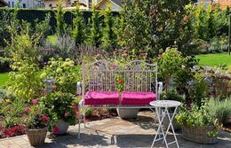 Romantikus vintage kert